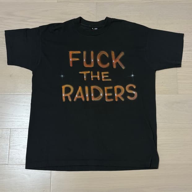 90s fuck the raiders 빈티지 티셔츠