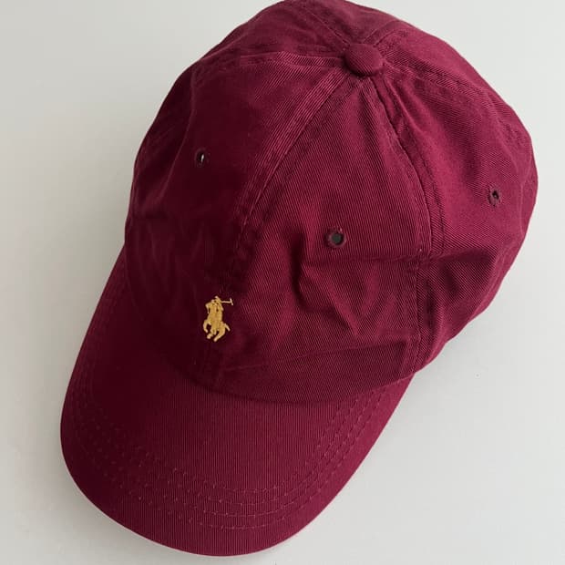 폴로 랄프로렌 빈티지 볼캡 버건디