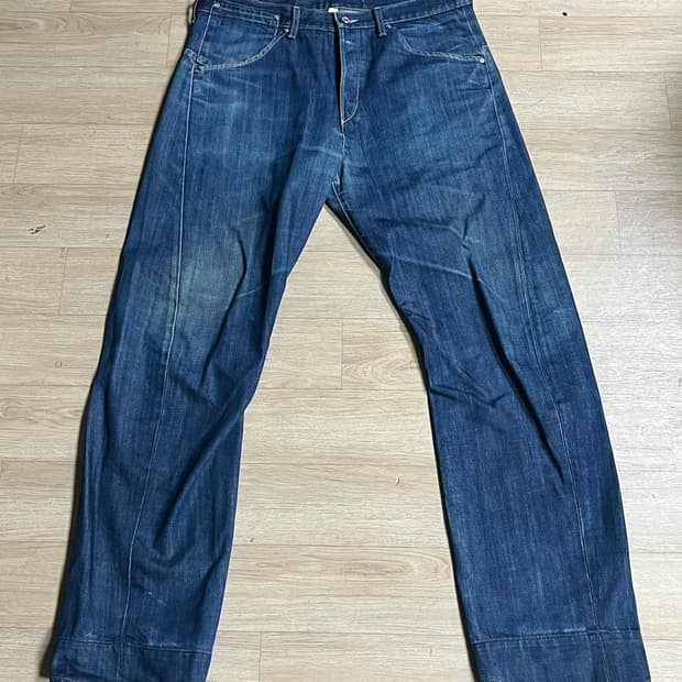 [36X32][리바이스] 00‘s 엔지니어드 진 001 워시드 인디고 