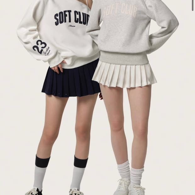 클리시어 25 soft line sweatshirt set
