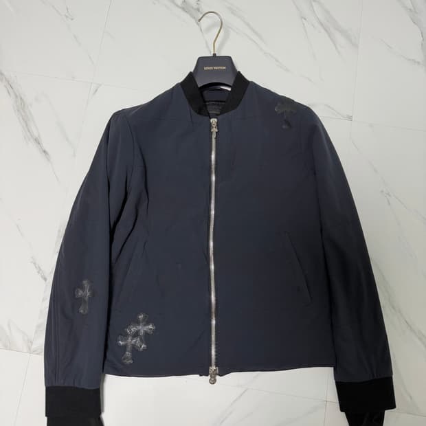 크롬하츠 레더패치 라지대거 캐시미어 워크독 자켓 M