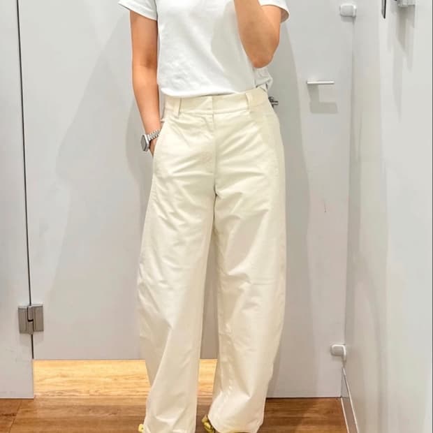 유니클로 저지배럴팬츠 s(롱 기장)