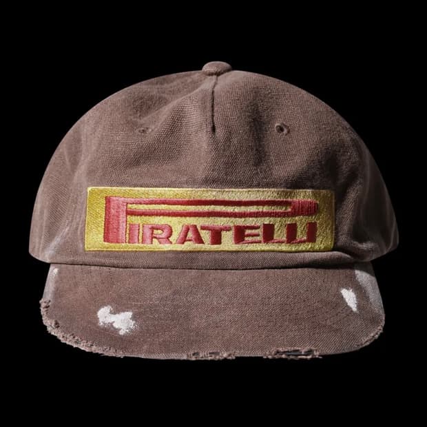 랄 PRTL 페인티드 빈티지 트러커 캡_브라운