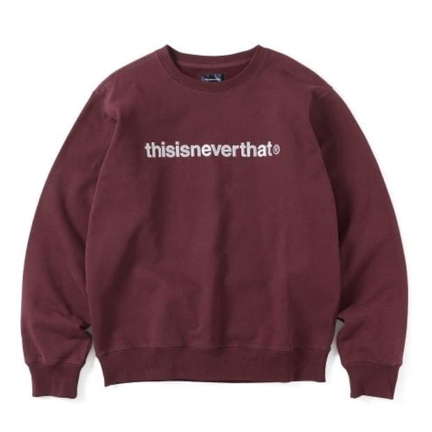 디스이즈네버댓 맨투맨 버건디 L