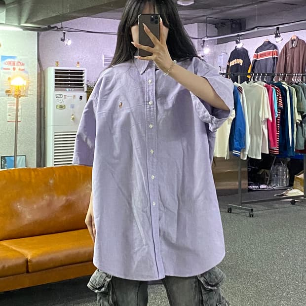 랄프로렌 오버핏 옥스퍼드 반팔 셔츠 B5294