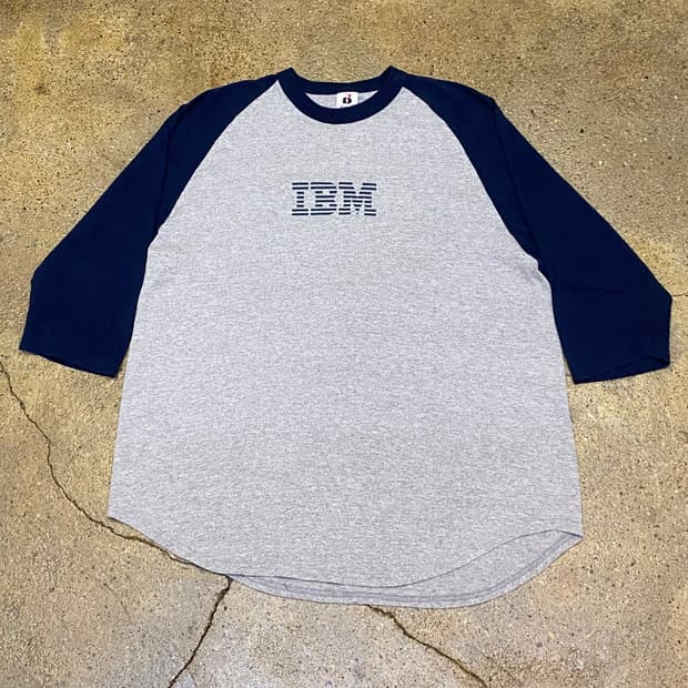 90s 미국 빈티지 레어 IBM컴퓨터 나그랑 티셔츠 반팔티
