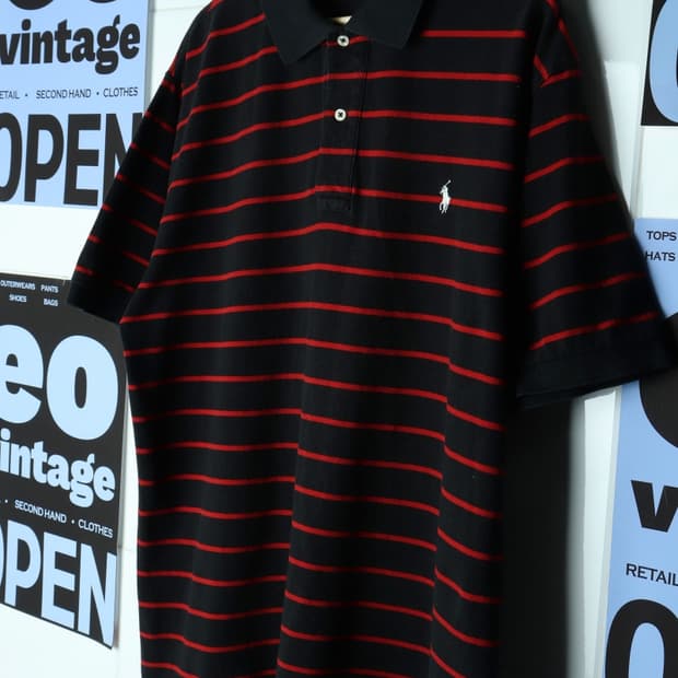 (XL-3XL) 폴로 랄프로렌 반팔 카라 티셔츠 USA 유행-7B0B