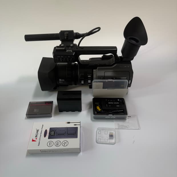 Sony DSR-PD170, mini DVR 테이프리스 셋업