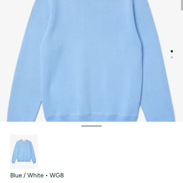 M (95) 라코스테 라이브 신형 양면 리버서블 크록 니트 스웨터 희귀