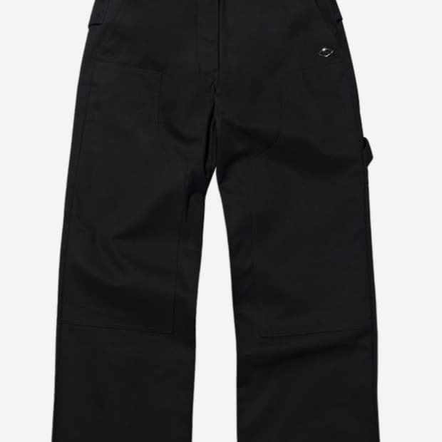 미스치프 에이프런 포켓 워크팬츠 블랙