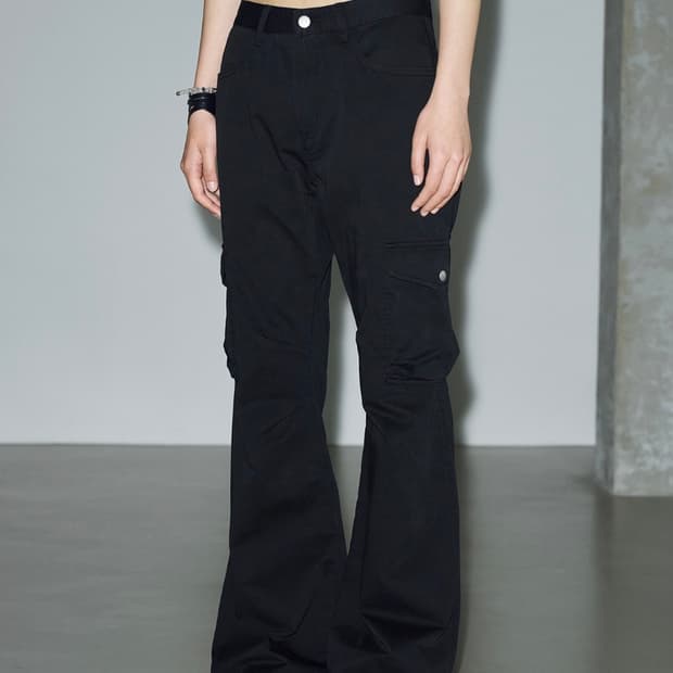 헬레네파리스 피그먼트 부츠컷 카고 팬츠 s
