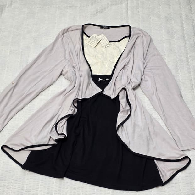 스나계st 고딕 가디건+원피스 일체형