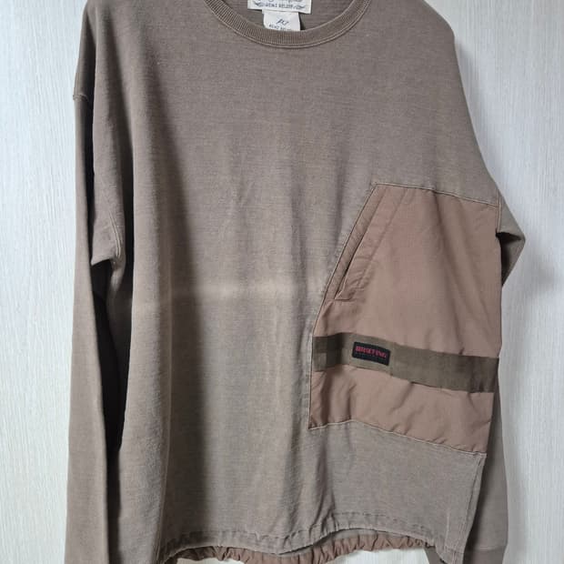 레미릴리프 REMI RELIEF 포켓 맨투맨 티셔츠 긴팔 라지