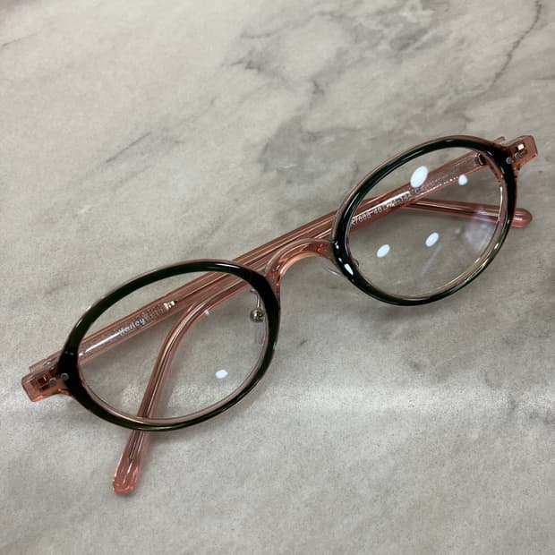 B64 HL 워터멜론 오벌 슬림 뿔테 안경7668