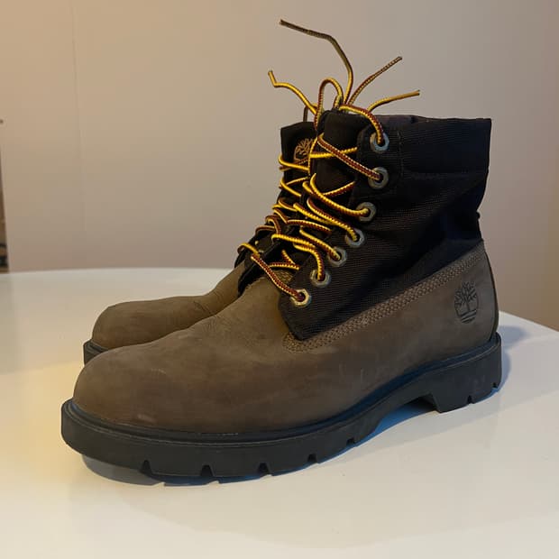 팀버랜드 롤업 카모 부츠