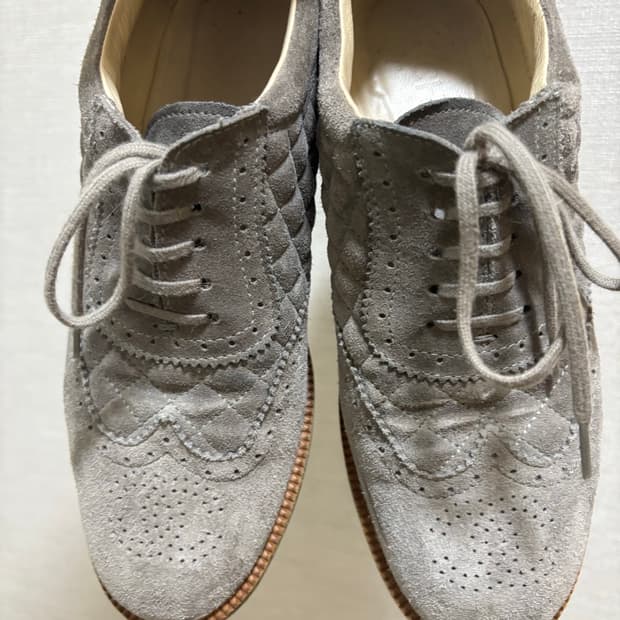 샤넬 스웨이드 옥스퍼드 37사이즈