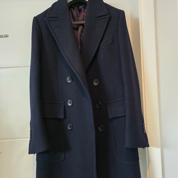 톰포드 겨을용 더블코트 네이비 48R