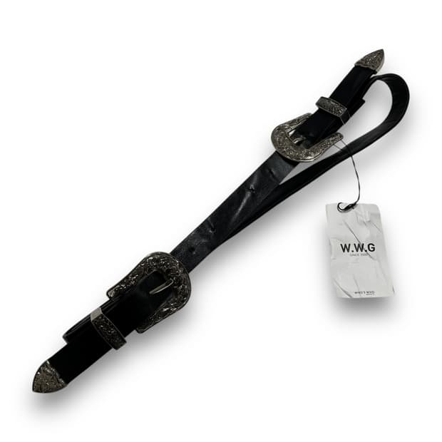 WWG Western double buckle rock chic belt