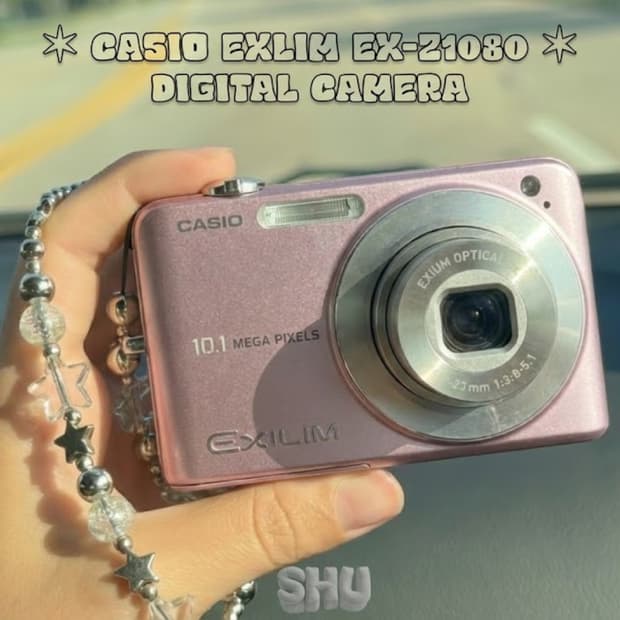 카시오 엑슬림 EX-Z1080 빈티지 디카 핑크