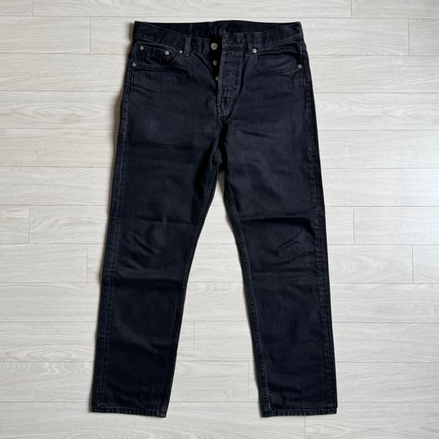 아르켓 레귤러 크롭 진 (흑청)