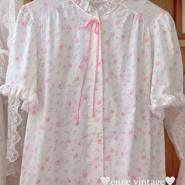 엔느 빈티지 로브 및 잠옷 원피스