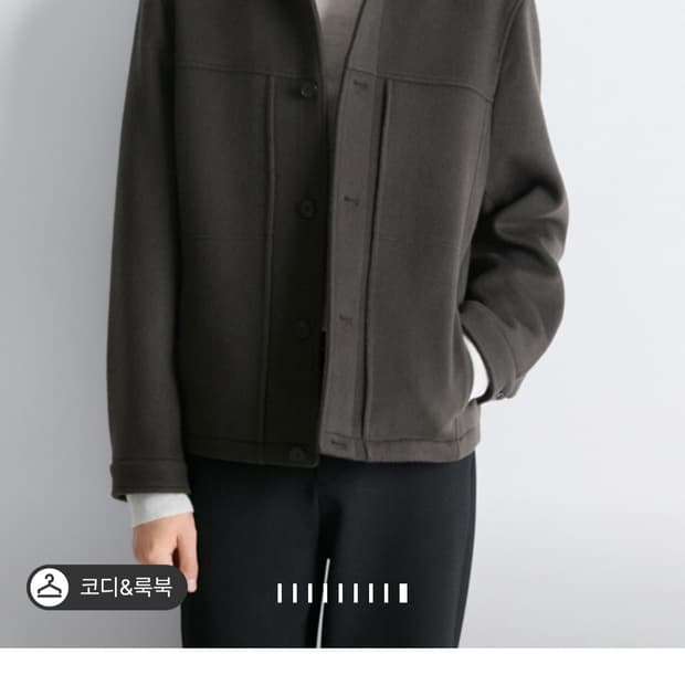 클럽모나코 울 점퍼 L사이즈 다크 브라운 색상