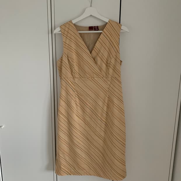 레트로 살구 원피스