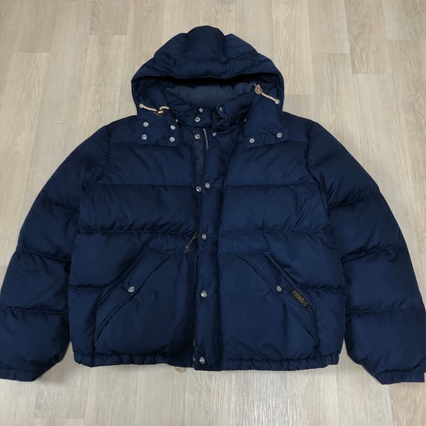 (XXL) 폴로 랄프로렌 POLO 덕다운 후드 디테쳐블 네이비 푸퍼 패딩
