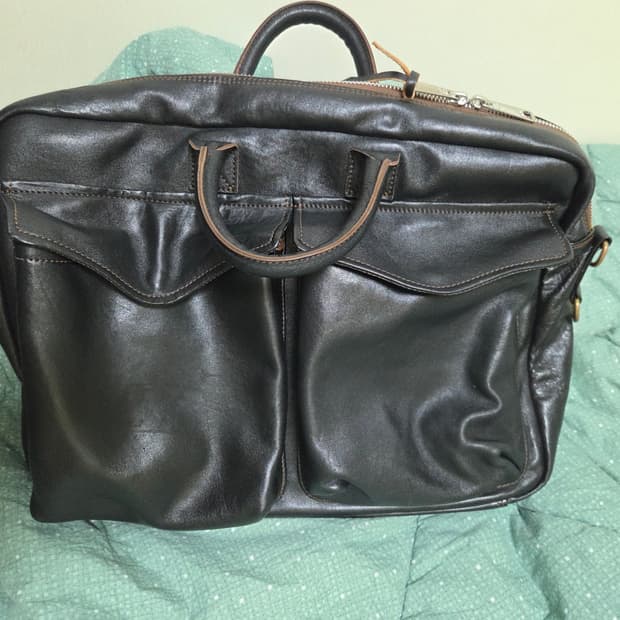 엠비스 (MBS) 홀스하이드 브리프케이스 A-2  블랙 16인치