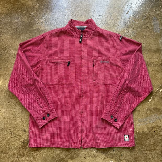 airwalk 잔 체크 디테일 집업 재킷