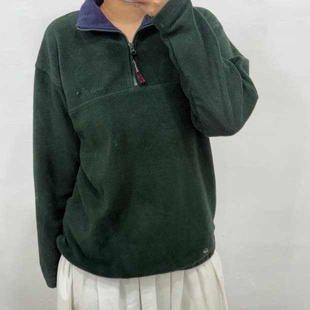 [S] 타미힐피거 반집업 플리스