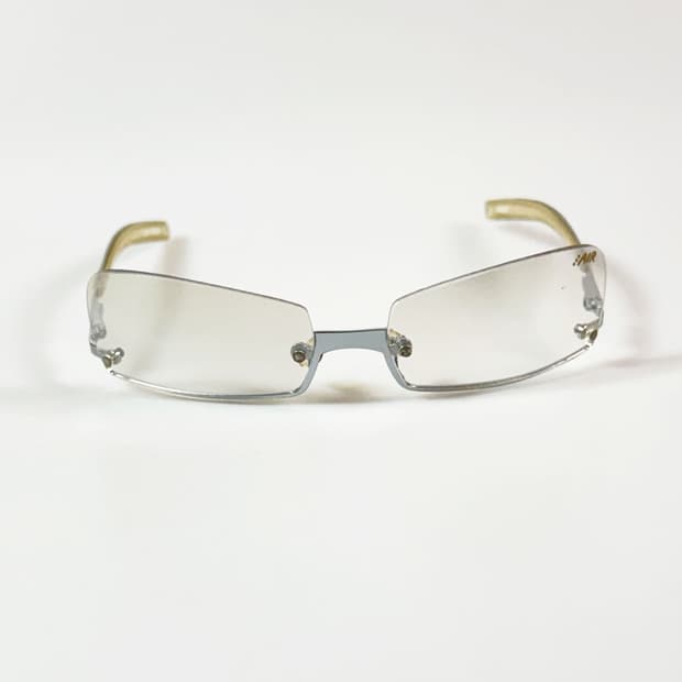 90s AIR 무테 스퀘어 언더림 빈티지 틴트 선글라스