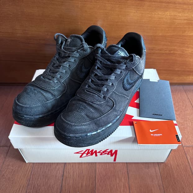 [280] 나이키 스투시 에어포스1 트리플 블랙