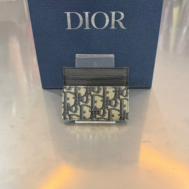 [리오브] 디올 오블리크 자카드 카드지갑