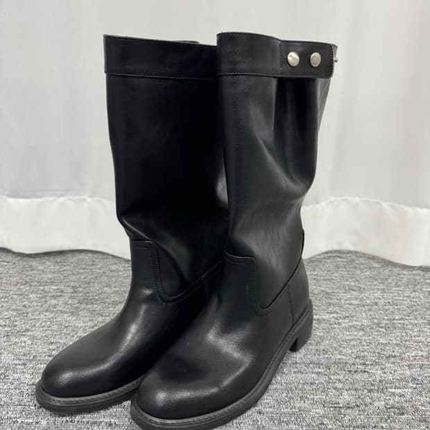 코모레비뮤지엄 리얼 소가죽 부츠 250사이즈