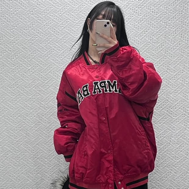 NFL 템파베이 버커니어스 레트로 새틴 바시티자켓 4XL C08771