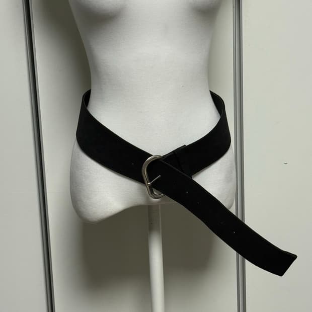 스웨이드 빅 벨트