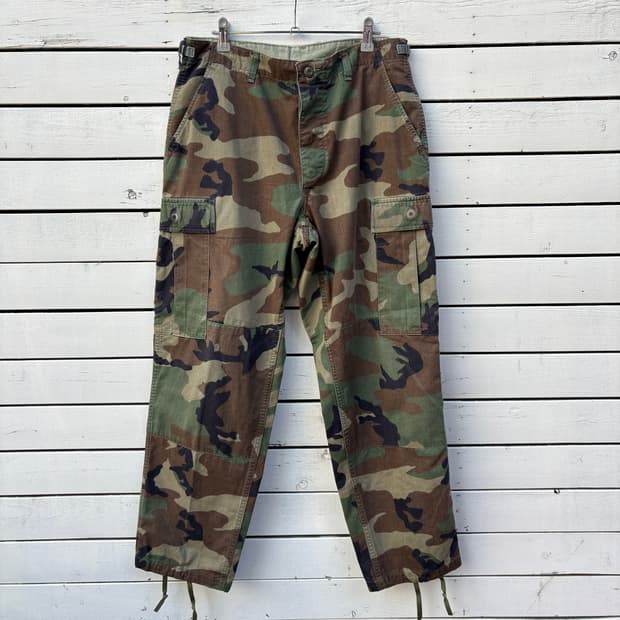 Vintage 90s 오리지널 미군 우드랜드 BDU 팬츠