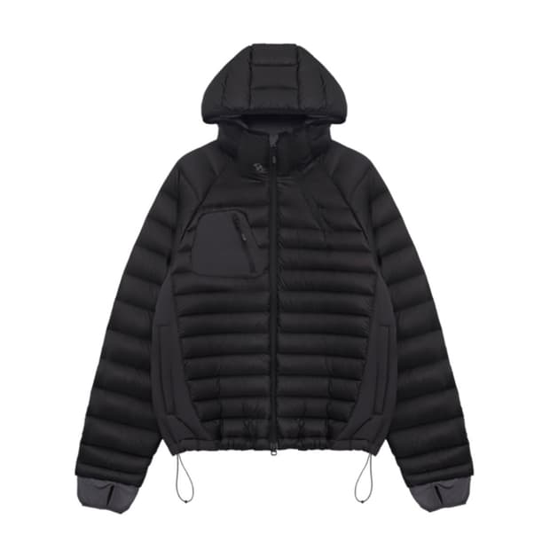 산산기어 패널드 푸퍼 자켓 블랙 - 24FW 1사이즈