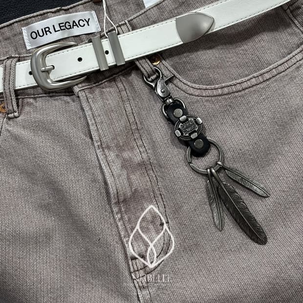 🌗 Harley feather keyring / 빈티지 깃털 키링