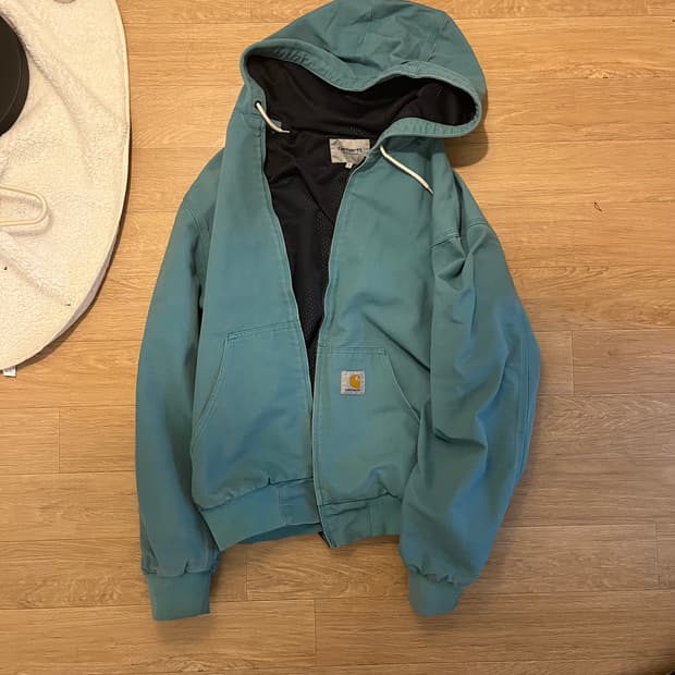 칼하트 민트 후드집업