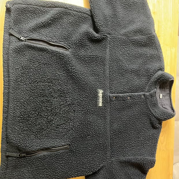 슈프림 폴라텍 셔링 리버시블 풀오버 23FW XL