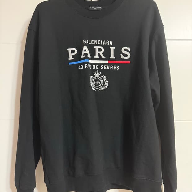 [L~XL] 발렌시아가 파리스 맨투맨 