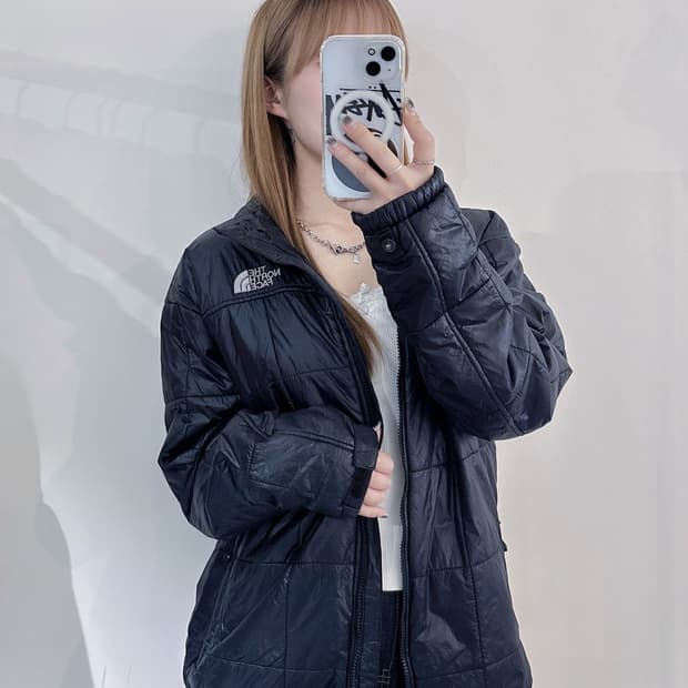 노스페이스 블랙 유광 경량패딩