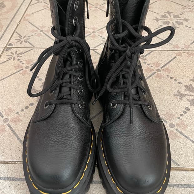 닥터마틴 제이든 III 블랙 UK5(240)/5cm하이 소가죽 워커 부츠