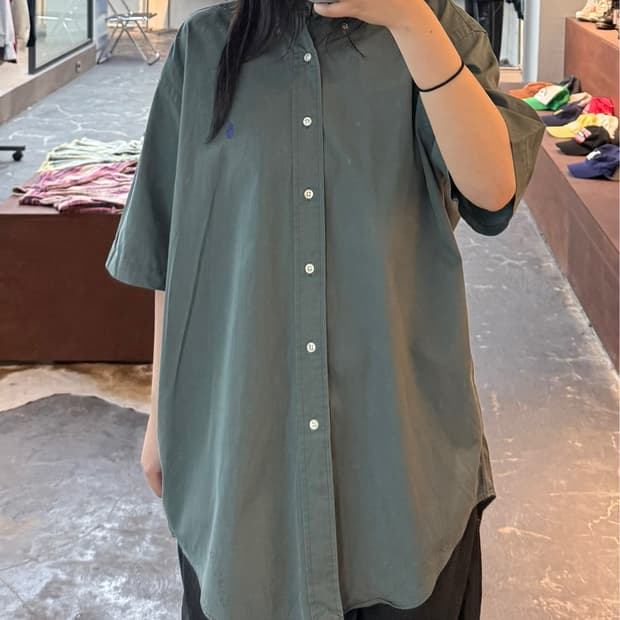 폴로 랄프로렌 그린 반팔 셔츠 H3232