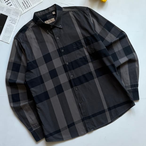 Burberry 버버리 차콜 노바 체크 셔츠