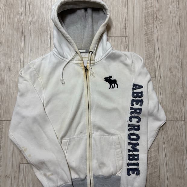 아베크롬비 후드집업 화이트 xl
