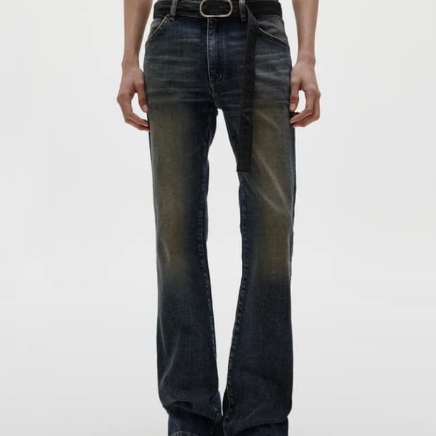 엘무드 스네이크 플레어 데님 오리지날 블루 44