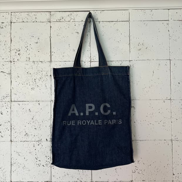 APC 아페쎄 데님 에코백